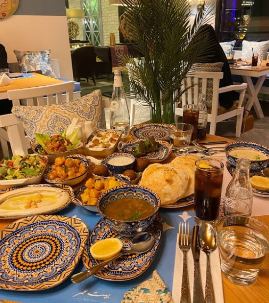 مطعم بيت عمر تعرف على المنيو
